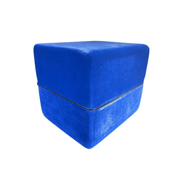 Liberator Esse Positioning Pillow Royal Blue Velvet Microfiber with Travel Bag - Picture 2 of 9